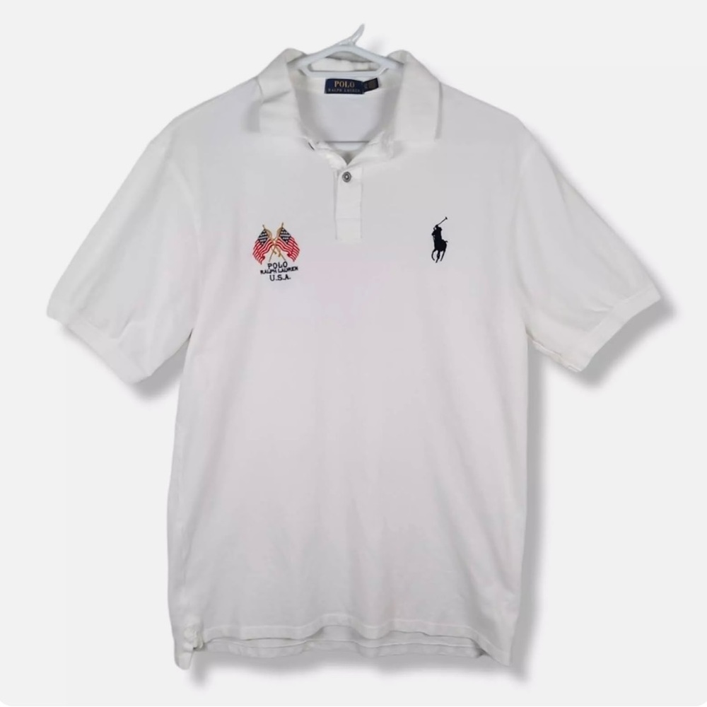RALPH LAUREN POLO Land of the Free Flag Patriotic America New York Shirt XXL
